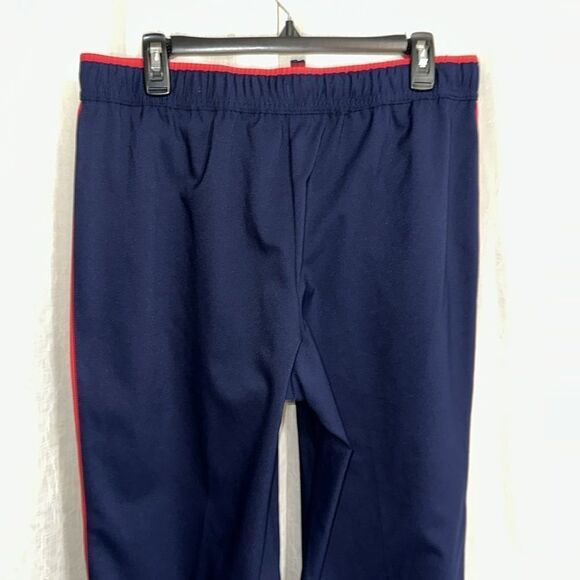 made for life L Navy Coral White Tux Stripe Track Pants - Picture 4 of 9